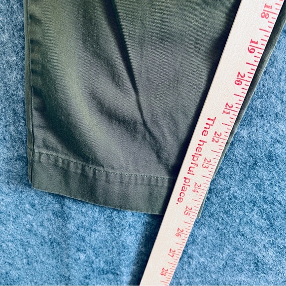 AYR Metropolitan Pleated Trousers Women’s Relaxed Taper Crop Green | Size 0 - Picture 7 of 11